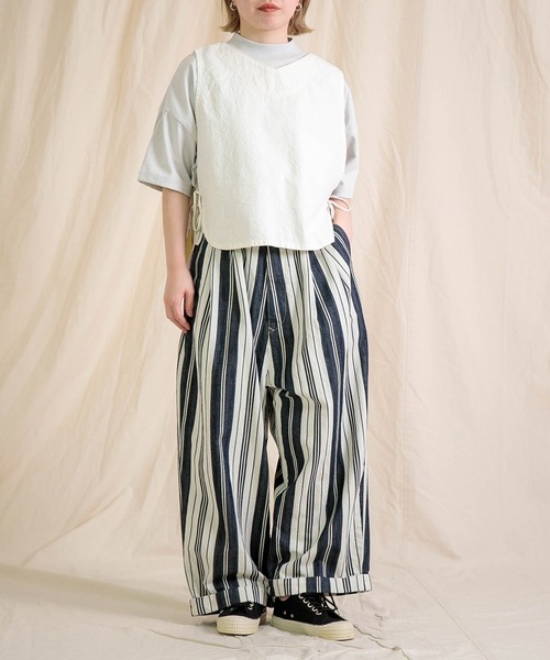 Brocante（ブロカント）の「[Brocante / ブロカント] オリジナルストライプ マランパンツ（その他パンツ・レディース・ブルー系その他・2）」の3枚目の写真