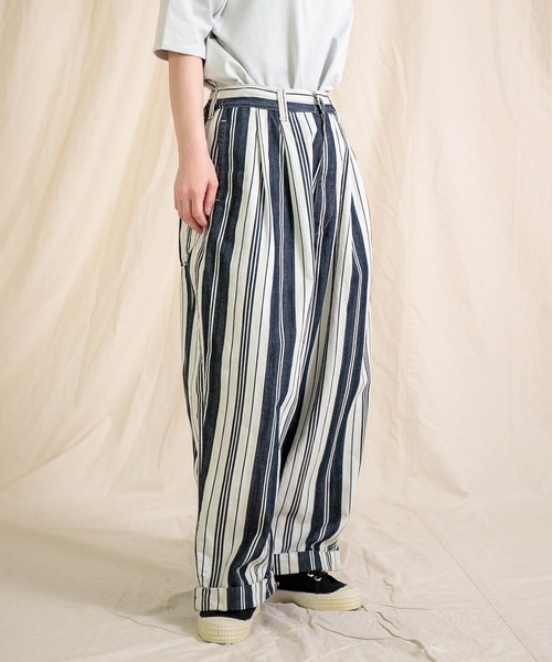 Brocante（ブロカント）の「[Brocante / ブロカント] オリジナルストライプ マランパンツ（その他パンツ・レディース・ブルー系その他・2）」の2枚目の写真