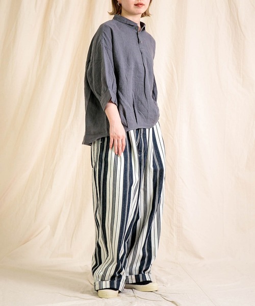 Brocante（ブロカント）の「[Brocante / ブロカント] オリジナルストライプ マランパンツ（その他パンツ・レディース・ブルー系その他・2）」の6枚目の写真