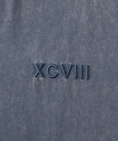 EMMA CLOTHES(エマクローズ)の「ヴィンテージ加工 ピグメント エンボスプリント半袖Tシャツ(Tシャツ/カットソー・メンズ・グレー/ブラック/ネイビー・M/L)」の12枚目の写真