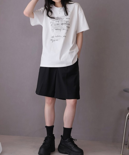 Doula Doula(ドゥーラドゥーラ)の「センタープレスタックハーフパンツ(その他パンツ・レディース・ブラック/ライトベージュ・マルチサイズ)」の11枚目の写真