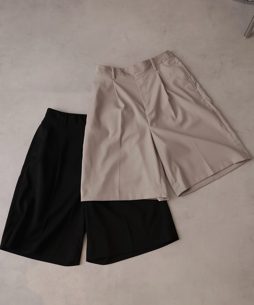 Doula Doula(ドゥーラドゥーラ)の「センタープレスタックハーフパンツ(その他パンツ・レディース・ブラック/ライトベージュ・マルチサイズ)」の12枚目の写真