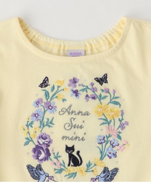 セール】ドリーミー花刺しゅうTシャツ（Tシャツ/カットソー）｜ANNA