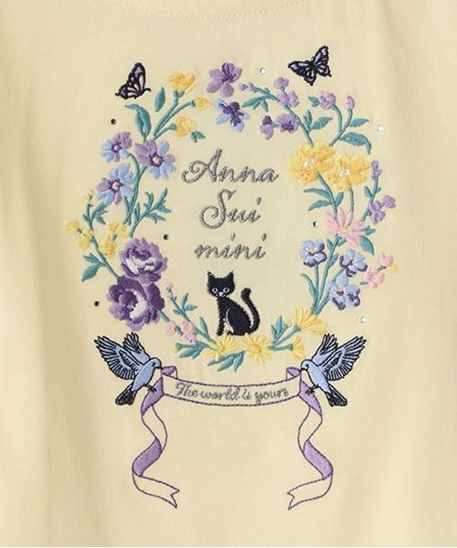 セール】ドリーミー花刺しゅうTシャツ（Tシャツ/カットソー）｜ANNA