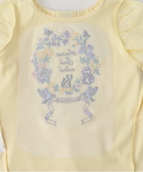 セール】ドリーミー花刺しゅうTシャツ（Tシャツ/カットソー）｜ANNA