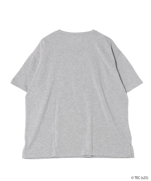 Tom&Jerry(トムアンドジェリー)の「【公式】トムとジェリー 総刺繍半袖Tシャツ(Tシャツ/カットソー・レディース・オフホワイト/グレー/パープル/スミクロ・M/L)」の5枚目の写真