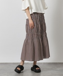 LAKOLE | チェックシャーリングスカート / 491604(スカート)