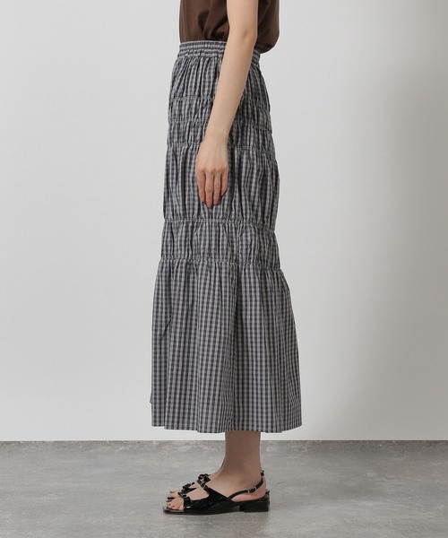 LAKOLE（ラコレ）の「チェックシャーリングスカート / 491604（スカート・レディース・グレー/ブルー/オレンジ・FREE）」の20枚目の写真