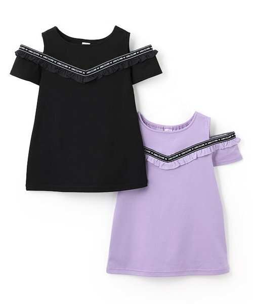 【専用】アナスイミニ♡ANNA SUI mini Tシャツオーバーオールのセット 美品】ANNA SUI mini レースTシャツ&オーバーオールセット