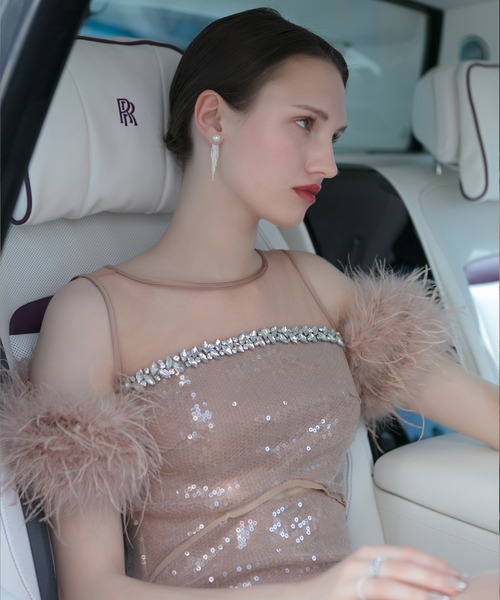 Leja(レジャ)の「【LEJA LUXE】2WAYファースリーブスパンコールマーメイドドレスワンピース2点セット美脚効果結婚式 パーティードレス 成人式 二次会 同窓会 お呼ばれ オケージョン 20代 30代(ドレス・レディース・ブラック/ベージュ・SMALL/MEDIUM/LARGE)」の19枚目の写真