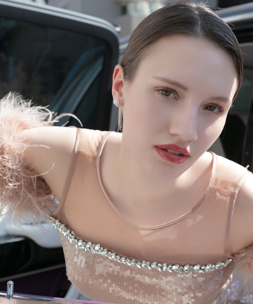 Leja(レジャ)の「【LEJA LUXE】2WAYファースリーブスパンコールマーメイドドレスワンピース2点セット美脚効果結婚式 パーティードレス 成人式 二次会 同窓会 お呼ばれ オケージョン 20代 30代(ドレス・レディース・ブラック/ベージュ・SMALL/MEDIUM/LARGE)」の18枚目の写真