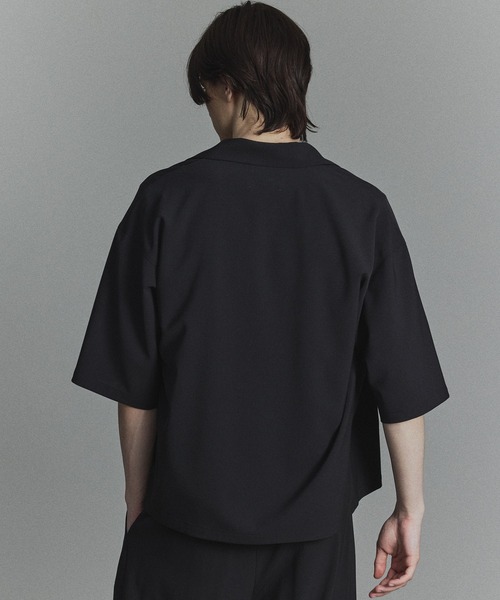 ブラック オープンカラーシャツ 新品 USA製 CALTOP Open Collar L/S Shirts (BLACK) キャル