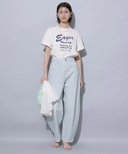 アルページュストーリー　カーブデニムパンツ　黒 Ron Herman - 神崎恵 さん着用❗️ 新品 カーブデニム デニム