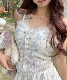 gossip！ロサンゼルス | YUGA　パッド付きフラワープリント　キャミソール(キャミソール)