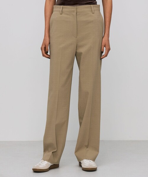 BACCA（バッカ）の「シアサッカー スリムストレートパンツ（その他パンツ・レディース・ネイビー/ベージュ・36/34）」の5枚目の写真