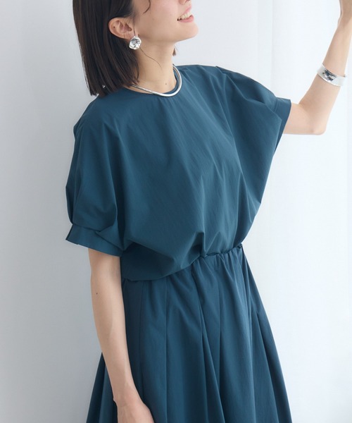 KATHARINE ROSS（キャサリンロス）の「【KATHARINE ROSS】COOL撥水袖タックブラウス（シャツ/ブラウス・レディース・ブラウン/カーキ/ブルー・MEDIUM）」の3枚目の写真