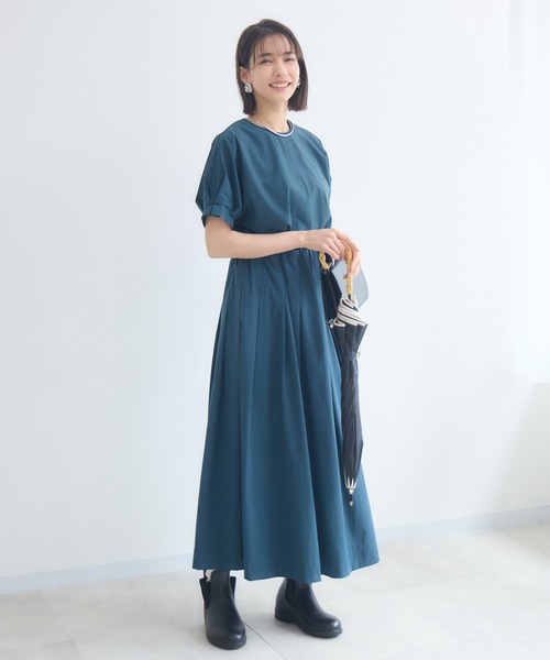 KATHARINE ROSS（キャサリンロス）の「【KATHARINE ROSS】COOL撥水袖タックブラウス（シャツ/ブラウス・レディース・ブラウン/カーキ/ブルー・MEDIUM）」の5枚目の写真