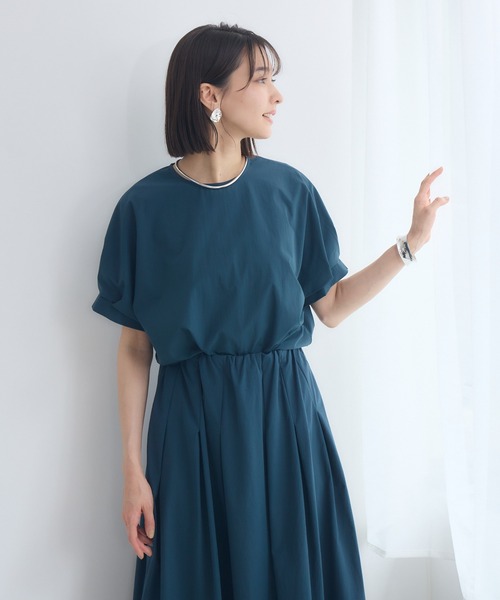 KATHARINE ROSS（キャサリンロス）の「【KATHARINE ROSS】COOL撥水袖タックブラウス（シャツ/ブラウス・レディース・ブラウン/カーキ/ブルー・MEDIUM）」の9枚目の写真