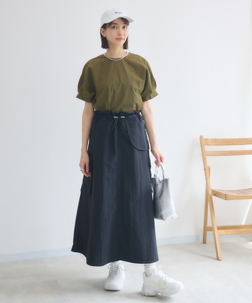 KATHARINE ROSS（キャサリンロス）の「【KATHARINE ROSS】COOL撥水袖タックブラウス（シャツ/ブラウス・レディース・ブラウン/カーキ/ブルー・MEDIUM）」の12枚目の写真