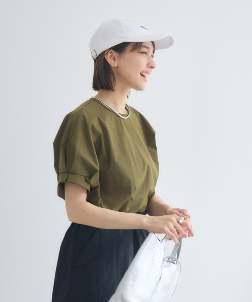 KATHARINE ROSS（キャサリンロス）の「【KATHARINE ROSS】COOL撥水袖タックブラウス（シャツ/ブラウス・レディース・ブラウン/カーキ/ブルー・MEDIUM）」の16枚目の写真