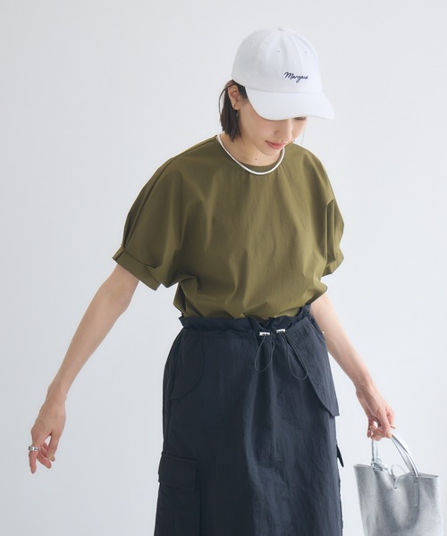 KATHARINE ROSS（キャサリンロス）の「【KATHARINE ROSS】COOL撥水袖タックブラウス（シャツ/ブラウス・レディース・ブラウン/カーキ/ブルー・MEDIUM）」の18枚目の写真