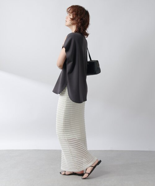 RIVE DROITE（リヴドロワ）の「【抜け感◎】セパレートニットスカート（スカート・レディース・ブラック/オフホワイト・FREE）」の11枚目の写真