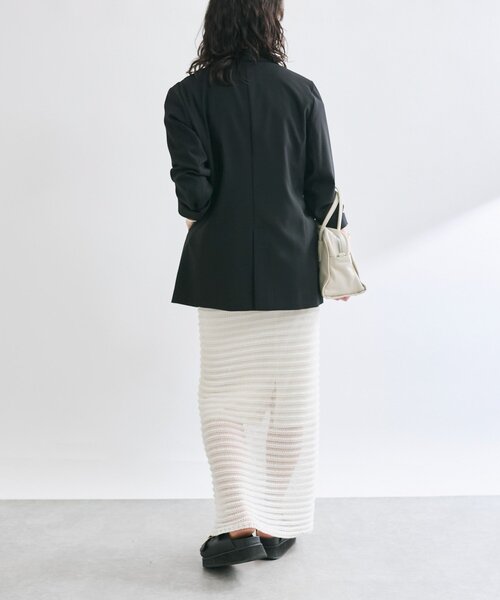 RIVE DROITE（リヴドロワ）の「【抜け感◎】セパレートニットスカート（スカート・レディース・ブラック/オフホワイト・FREE）」の15枚目の写真