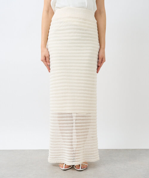 RIVE DROITE（リヴドロワ）の「【抜け感◎】セパレートニットスカート（スカート・レディース・ブラック/オフホワイト・FREE）」の16枚目の写真