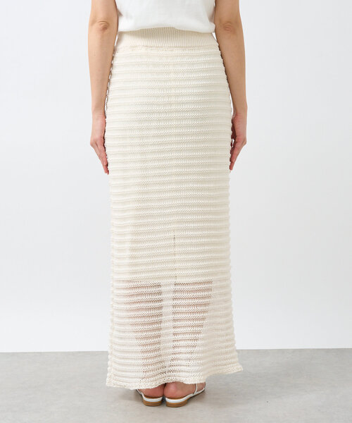 RIVE DROITE（リヴドロワ）の「【抜け感◎】セパレートニットスカート（スカート・レディース・ブラック/オフホワイト・FREE）」の18枚目の写真