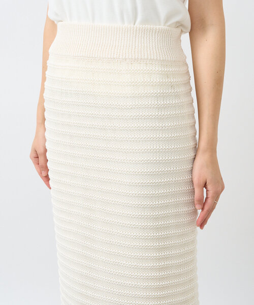 RIVE DROITE（リヴドロワ）の「【抜け感◎】セパレートニットスカート（スカート・レディース・ブラック/オフホワイト・FREE）」の19枚目の写真