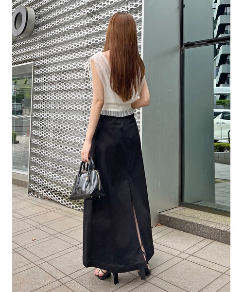SNIDEL チュールレイヤードカシュクールカットプルオーバー チュールレイヤードカシュクールカットプルオーバー（Tシャツ