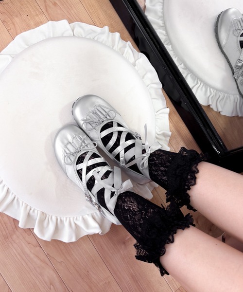 Melissa【追跡付/送料込】雨の日対策リボンバレーシューズ Melissa追跡付/送料込 雨の日対策 バンド付きバレーシューズ