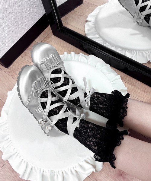 Melissa【追跡付/送料込】雨の日対策リボンバレーシューズ Melissa追跡付/送料込 雨の日対策 バンド付きバレーシューズ