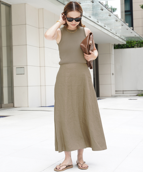 Deuxieme Classe *Linenフレアスカート Deuxieme Classe *Linenフレアスカート Deuxieme Classe