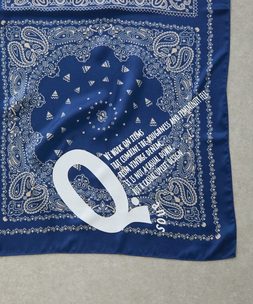 COLLAGE GALLARDAGALANTE（コラージュガリャルダガランテ）の「Q.anos/ペイズリー柄スカーフ（バンダナ/スカーフ・レディース・ブルー・FREE）」の10枚目の写真