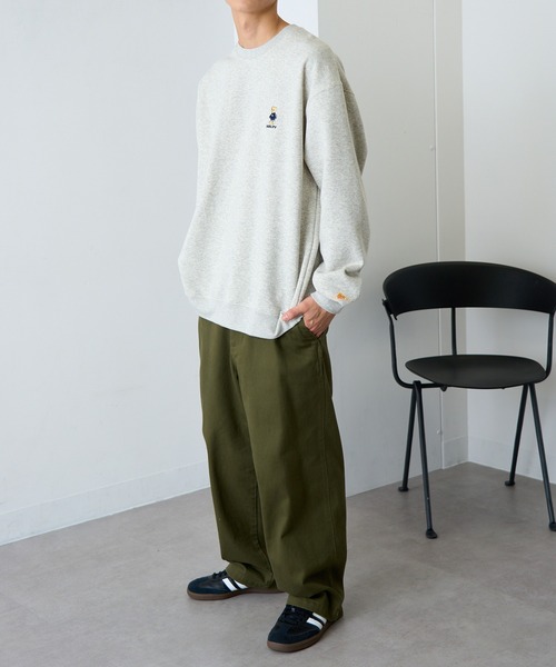 KELTY（ケルティ）の「【KELTY】≪限定別注≫ Bear刺繍 裏起毛 ビッグシルエットスウェット ベアー くま 熊（スウェット・レディース・ブラック/グレー/ホワイト・M/S/XS/L）」の12枚目の写真