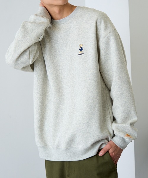 KELTY（ケルティ）の「【KELTY】≪限定別注≫ Bear刺繍 裏起毛 ビッグシルエットスウェット ベアー くま 熊（スウェット・レディース・ブラック/グレー/ホワイト・M/S/XS/L）」の15枚目の写真