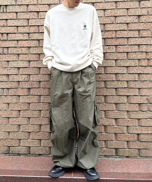 KELTY（ケルティ）の「【KELTY】≪限定別注≫ Bear刺繍 裏起毛 ビッグシルエットスウェット ベアー くま 熊（スウェット・レディース・ブラック/グレー/ホワイト・M/S/XS/L）」の18枚目の写真