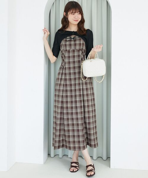 MAJESTIC LEGON(マジェスティックレゴン)の「ハートキルティングスクエアバッグ(ショルダーバッグ・レディース・アイボリー/ブラック/ピンク・FREE)」の11枚目の写真