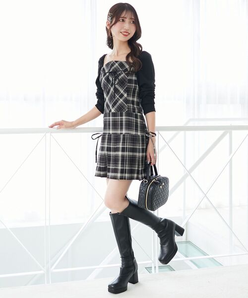 MAJESTIC LEGON(マジェスティックレゴン)の「ハートキルティングスクエアバッグ(ショルダーバッグ・レディース・アイボリー/ブラック/ピンク・FREE)」の22枚目の写真