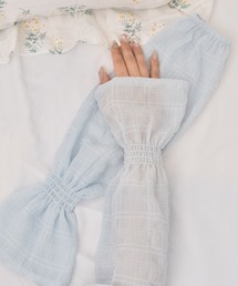 VIBGYOR Women(ヴィブジョー ウィメン)の【float】シンプル フリル デザイン アームカバー/アームウォーマー【6色展開/UV対策/冷房対策】(アームカバー)