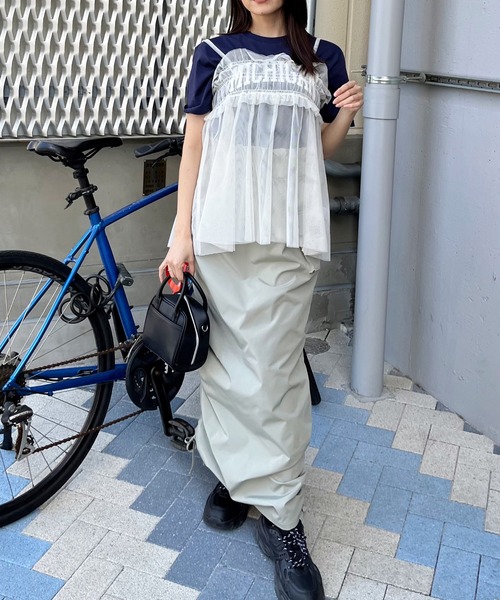 spiritoso(スピリトーゾ)の「【spiritoso】MICHIGAN カレッジTシャツ(Tシャツ/カットソー・レディース・ホワイト系その他2/ブラック系その他/杢グレー/ブラック系その他2/ライトブルー/ネイビー/ロイヤルブルー/ホワイト系その他/グリーン/ピンク/ピンク系その他2・SMALL/MEDIUM/LARGE/X-LARGE)」の14枚目の写真