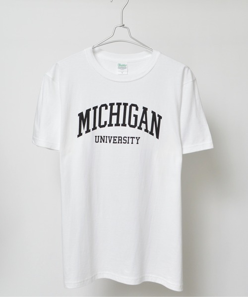 spiritoso(スピリトーゾ)の「【spiritoso】MICHIGAN カレッジTシャツ(Tシャツ/カットソー・レディース・ホワイト系その他2/ブラック系その他/杢グレー/ブラック系その他2/ライトブルー/ネイビー/ロイヤルブルー/ホワイト系その他/グリーン/ピンク/ピンク系その他2・SMALL/MEDIUM/LARGE/X-LARGE)」の19枚目の写真