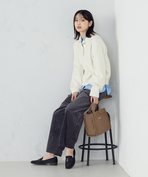 MONO　COMME CA（モノコムサ）の「キャンバス ミニトート（トートバッグ・レディース・ブラック/ブラウン/ブルー・FREE）」の18枚目の写真