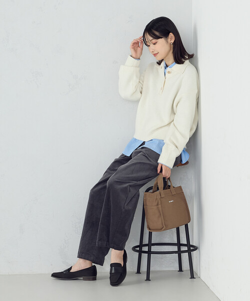 MONO　COMME CA（モノコムサ）の「キャンバス ミニトート（トートバッグ・レディース・ブラック/ブラウン/ブルー・FREE）」の19枚目の写真