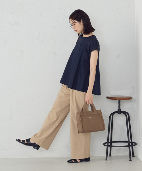 MONO　COMME CA（モノコムサ）の「キャンバス ミニトート（トートバッグ・レディース・ブラック/ブラウン/ブルー・FREE）」の20枚目の写真