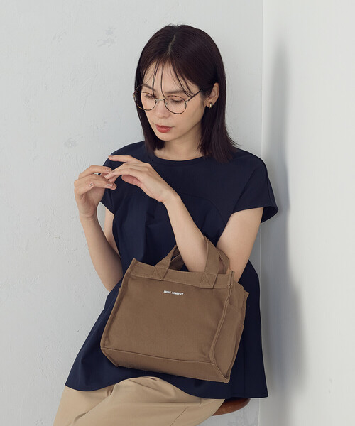 MONO　COMME CA（モノコムサ）の「キャンバス ミニトート（トートバッグ・レディース・ブラック/ブラウン/ブルー・FREE）」の21枚目の写真