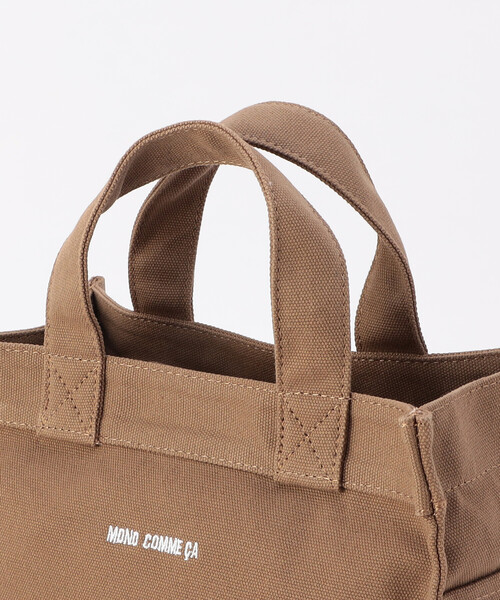 MONO　COMME CA（モノコムサ）の「キャンバス ミニトート（トートバッグ・レディース・ブラック/ブラウン/ブルー・FREE）」の6枚目の写真