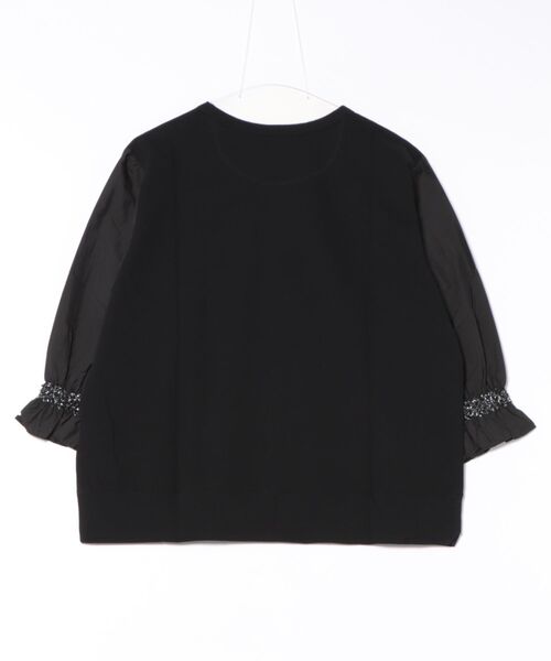 H.A.K(ハク)の「ロゴ刺繍ドライタッチインレー+ナイロンコットンペーパーローンカットソー(Tシャツ/カットソー・レディース・ブラック/ホワイト・FREE)」の3枚目の写真