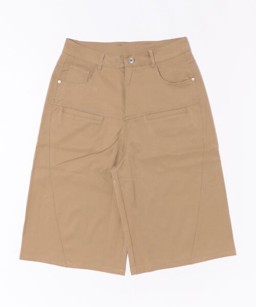 HOOK(フック)の「【ユニセックス】バギーシルエットワイドショートパンツ (SS)(カーゴパンツ・メンズ・カーキ/ブラック/ベージュ・LARGE/MEDIUM/X-LARGE)」の4枚目の写真